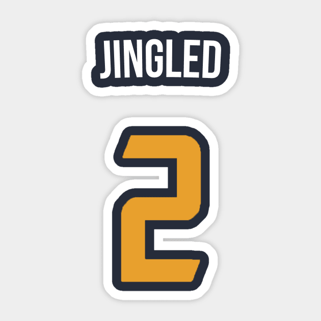 Joe Ingles 'Jingled' Nickname Jersey - Utah Jazz Sticker by xavierjfong